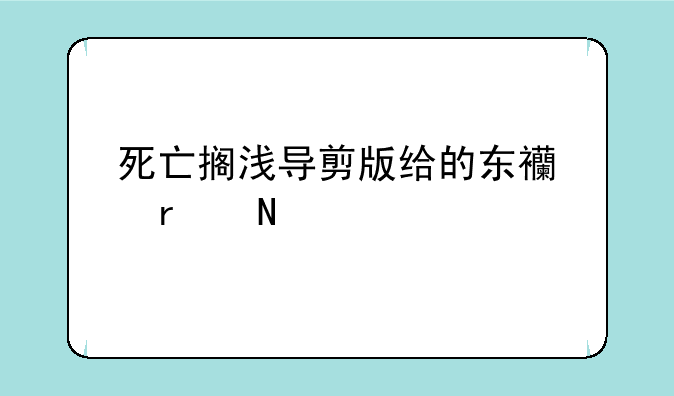 死亡搁浅导剪版给的东西在哪