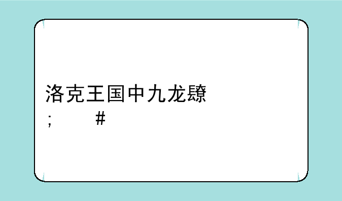洛克王国中九龙长廊怎么走