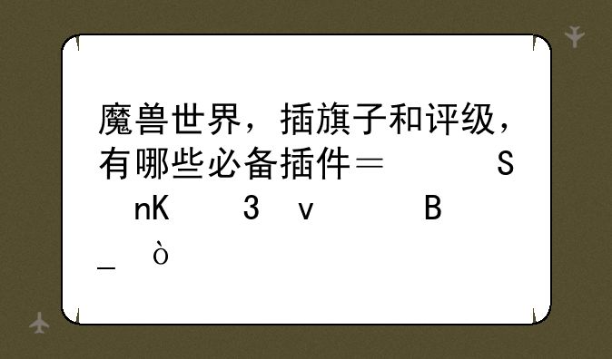 魔兽世界，插旗子和评级，有哪些必备插件？魔盒里面带吗？